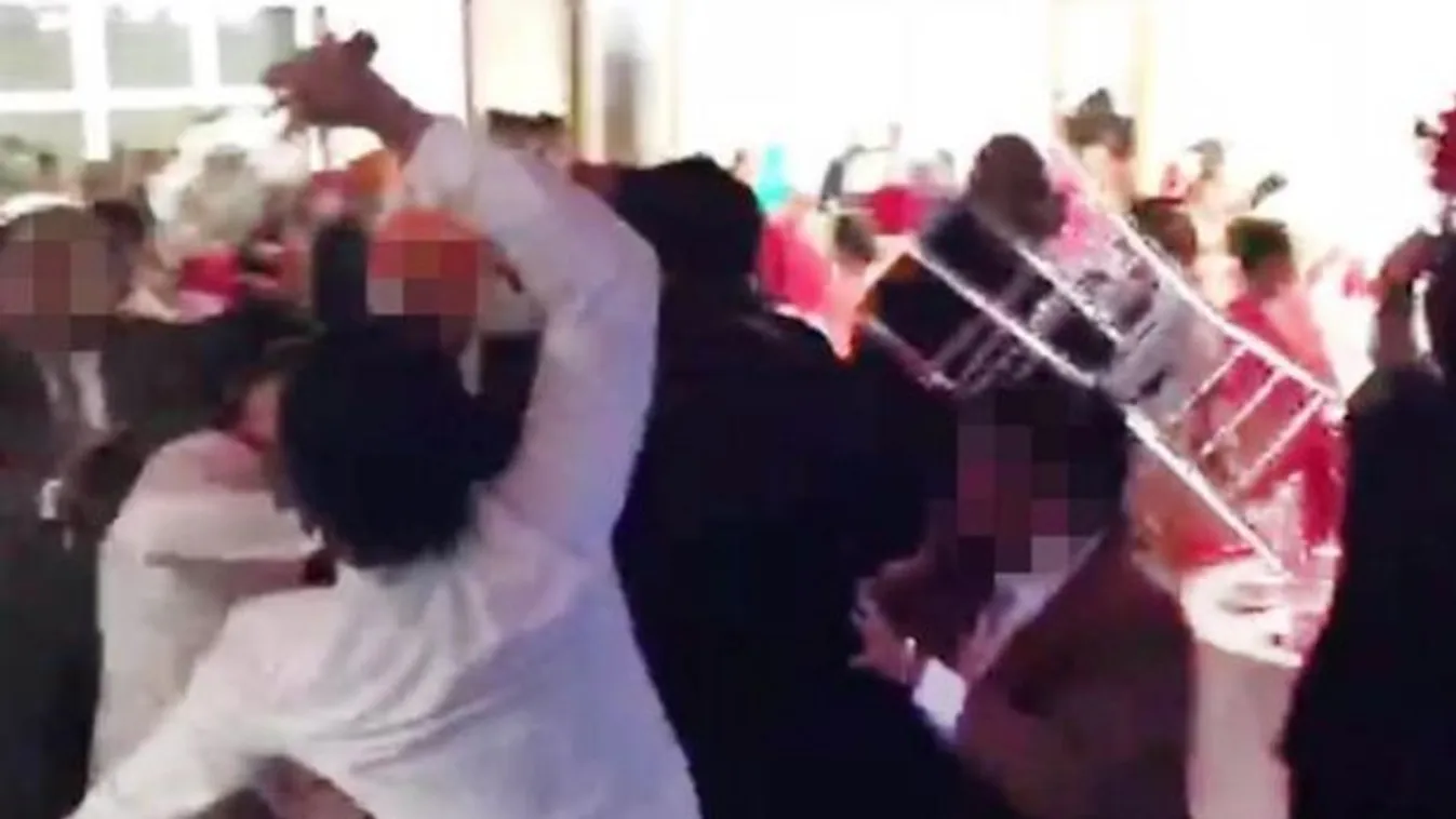 Esküvőn ekkora verekedést még nem láttál - videó