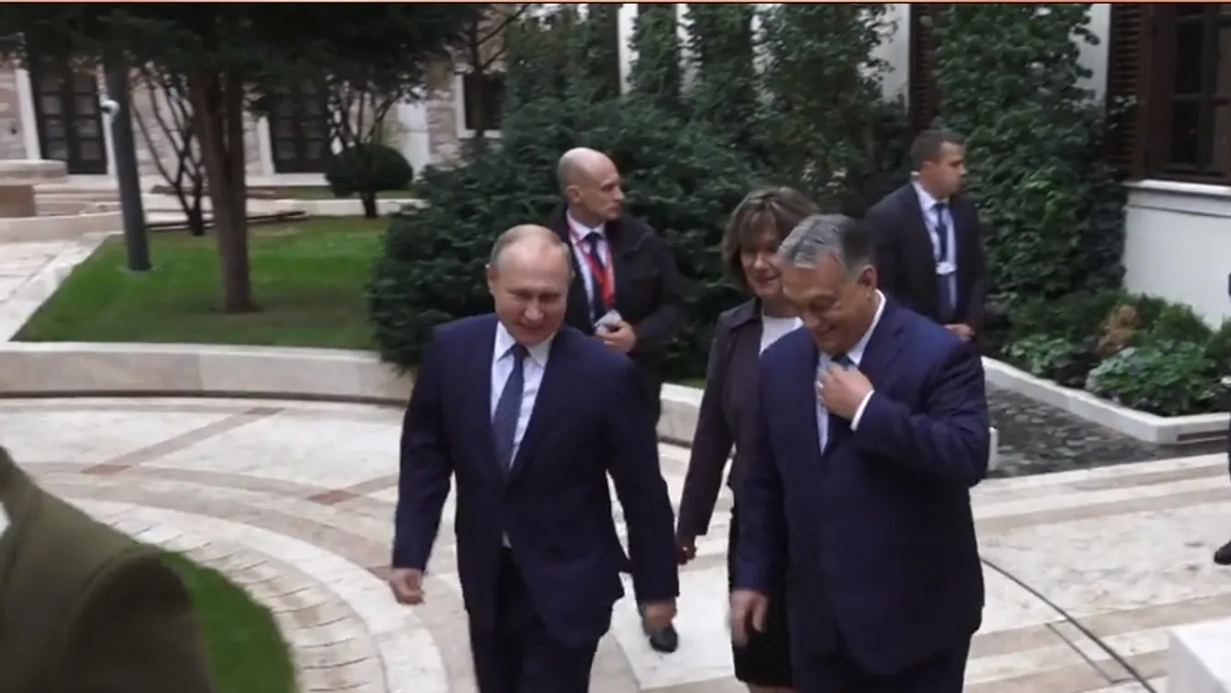 Így érkezett meg Budapestre Putyin - videó