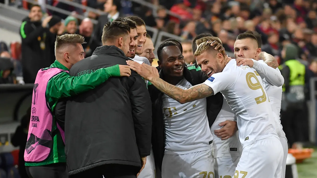 Csodálatos fotó, így ünnepelt a Fradi a moszkvai öltözőben