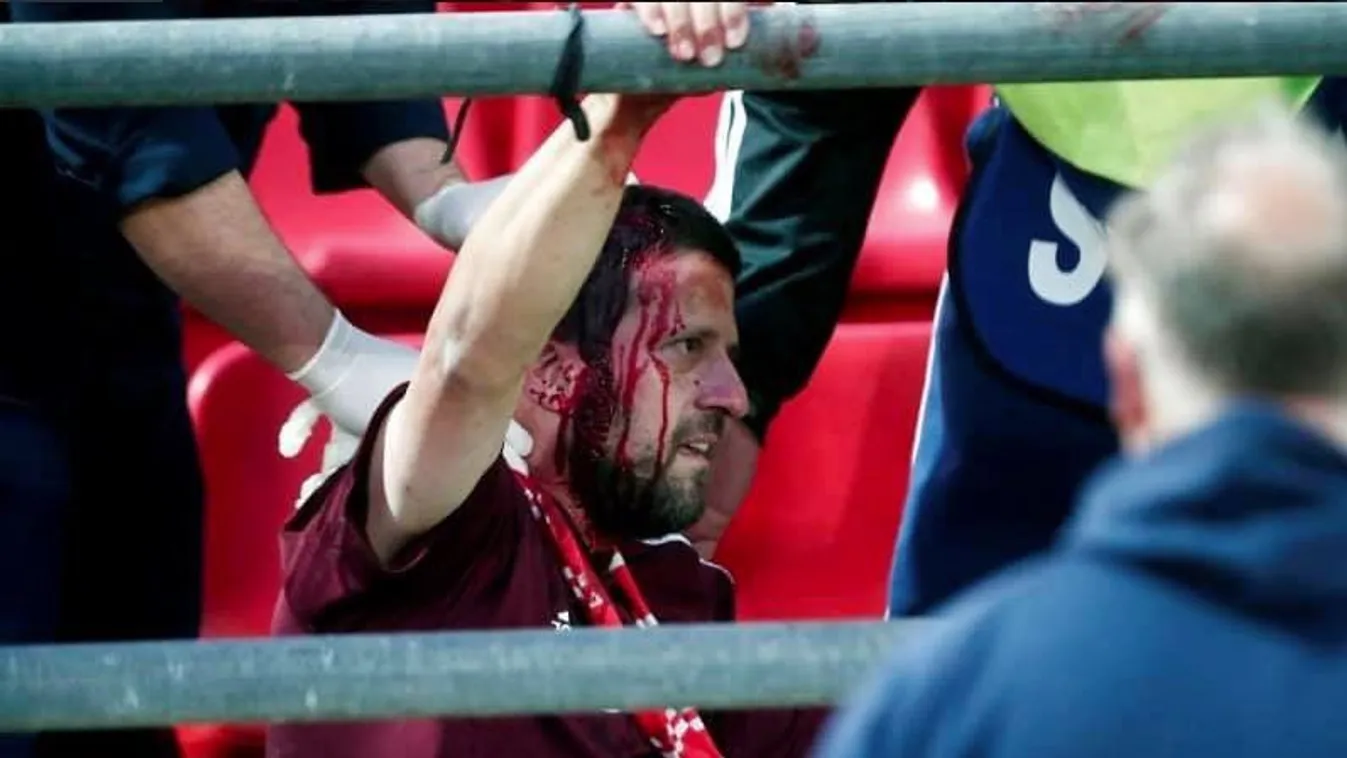 Óriási balhé a BL-meccs előtt, huligánok támadtak a német szurkolókra