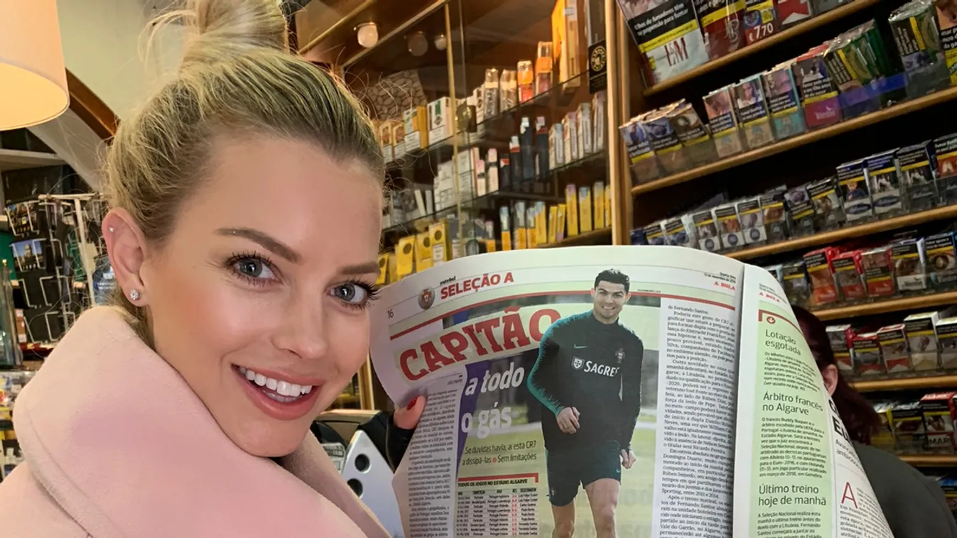 Hűha, Cristiano Ronaldóval találkozott a gyönyörű magyar műsorvezető