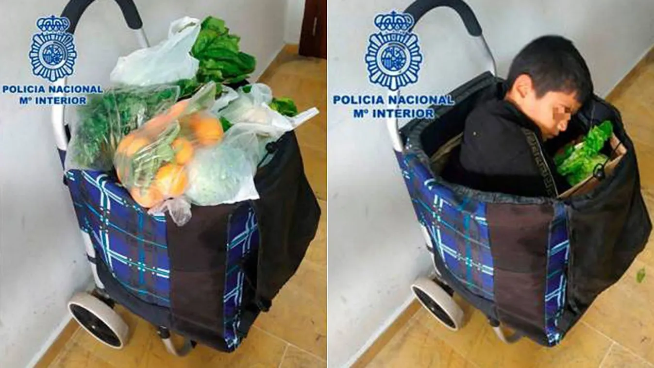 Bevásárlótáskában próbáltak illegálisan Spanyolországba csempészni egy gyereket