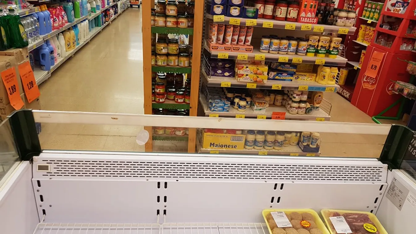 Pánikolnak az Észak-Olaszországban élő magyarok, elfogyott a hús is