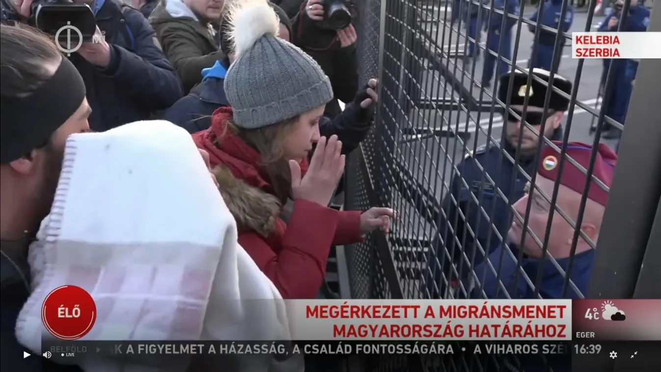 Fetrengve próbálnak a rendőrökre hatni a migránsok a magyar határon