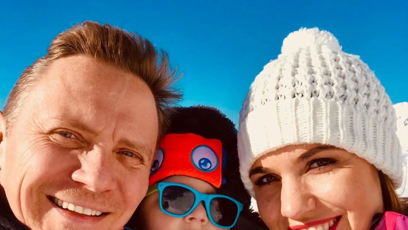 Gönczi Gábor kisfia két nap alatt megtanult síelni - Fotók