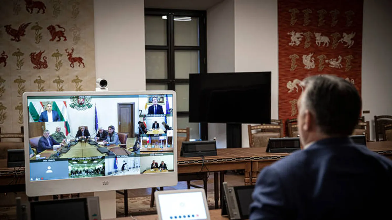 Koronavírus: Orbán Viktor nemzetközi videokonferencián vett részt