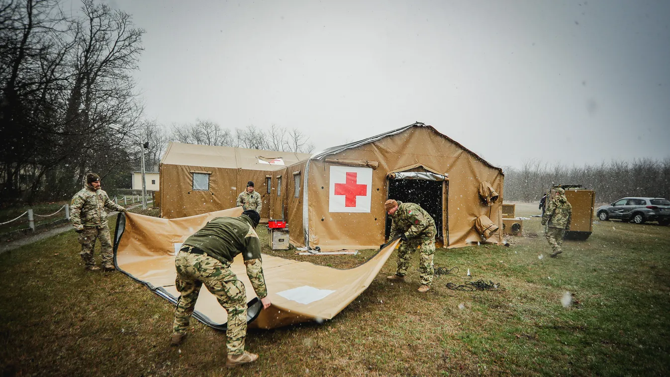 Tábori kórházat állítottak fel Budapesten – videó!