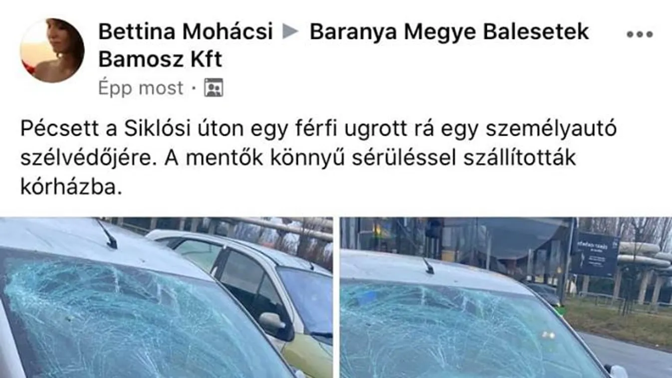 Szélvédőre ugrott veszekedés közben a pécsi férfi