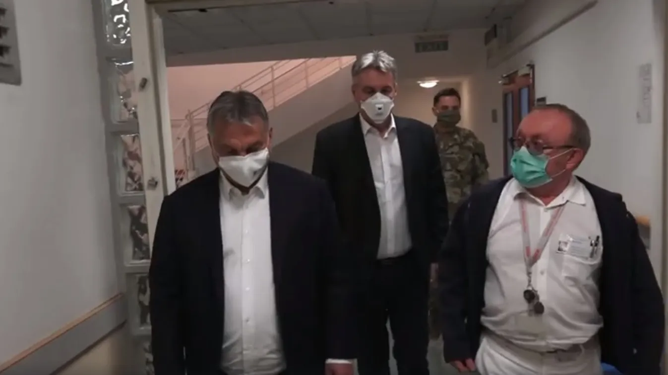 A Szent Imre Kórházban folytatta kórházellenőrző körútját Orbán Viktor - videó