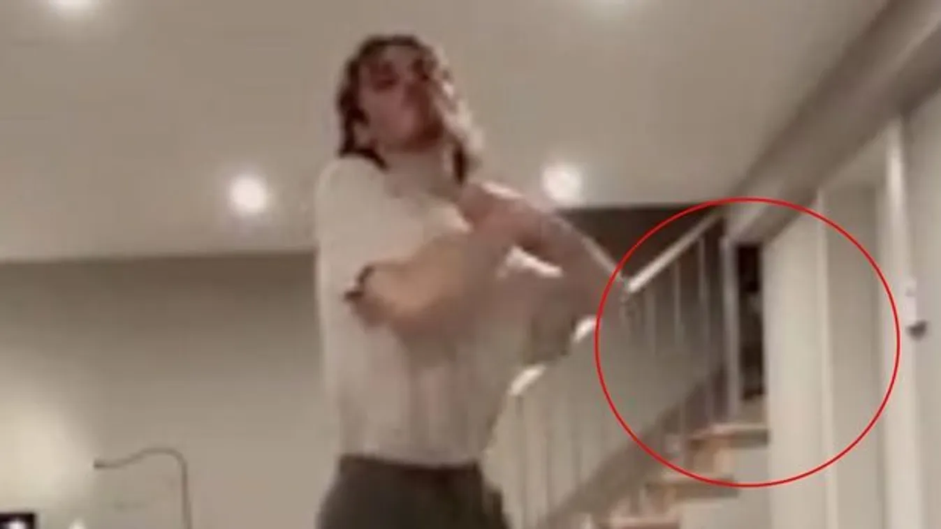 Hátborzongató, mi tűnt fel a karanténban táncoló TikTok-sztár háta mögött - Videó