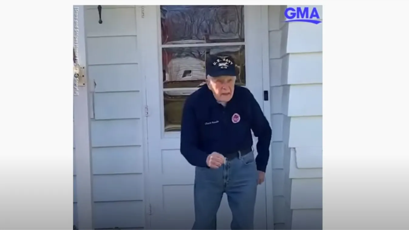 Ennél ma már egész biztos nem lesz jobb videó: így ropja a 97 éves veterán a karanténban