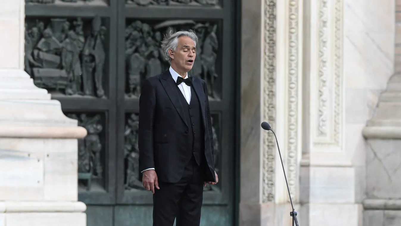 Zokogtak a nézők: így csendült fel a remény dala az üres milánói dómban - videó