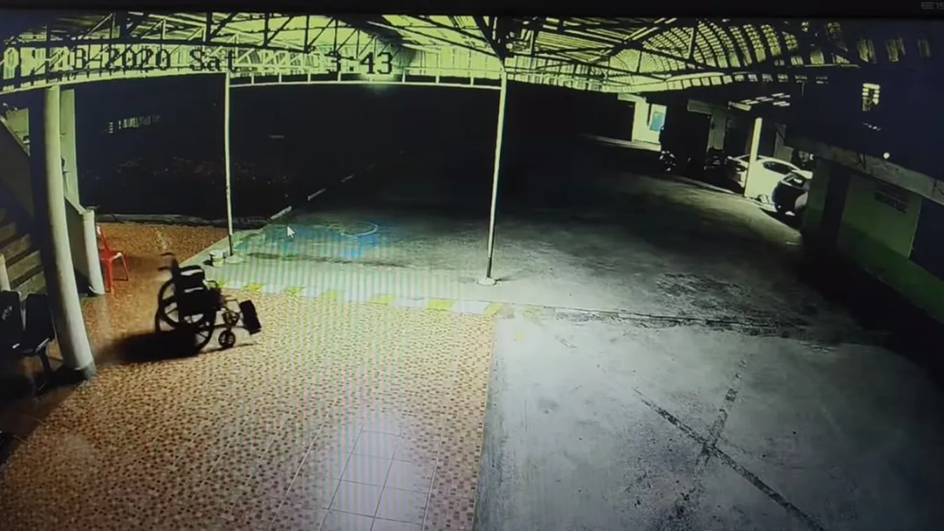 Hátborzongató dolgot rögzített éjjel a kórházhoz szerelt titkos kamera