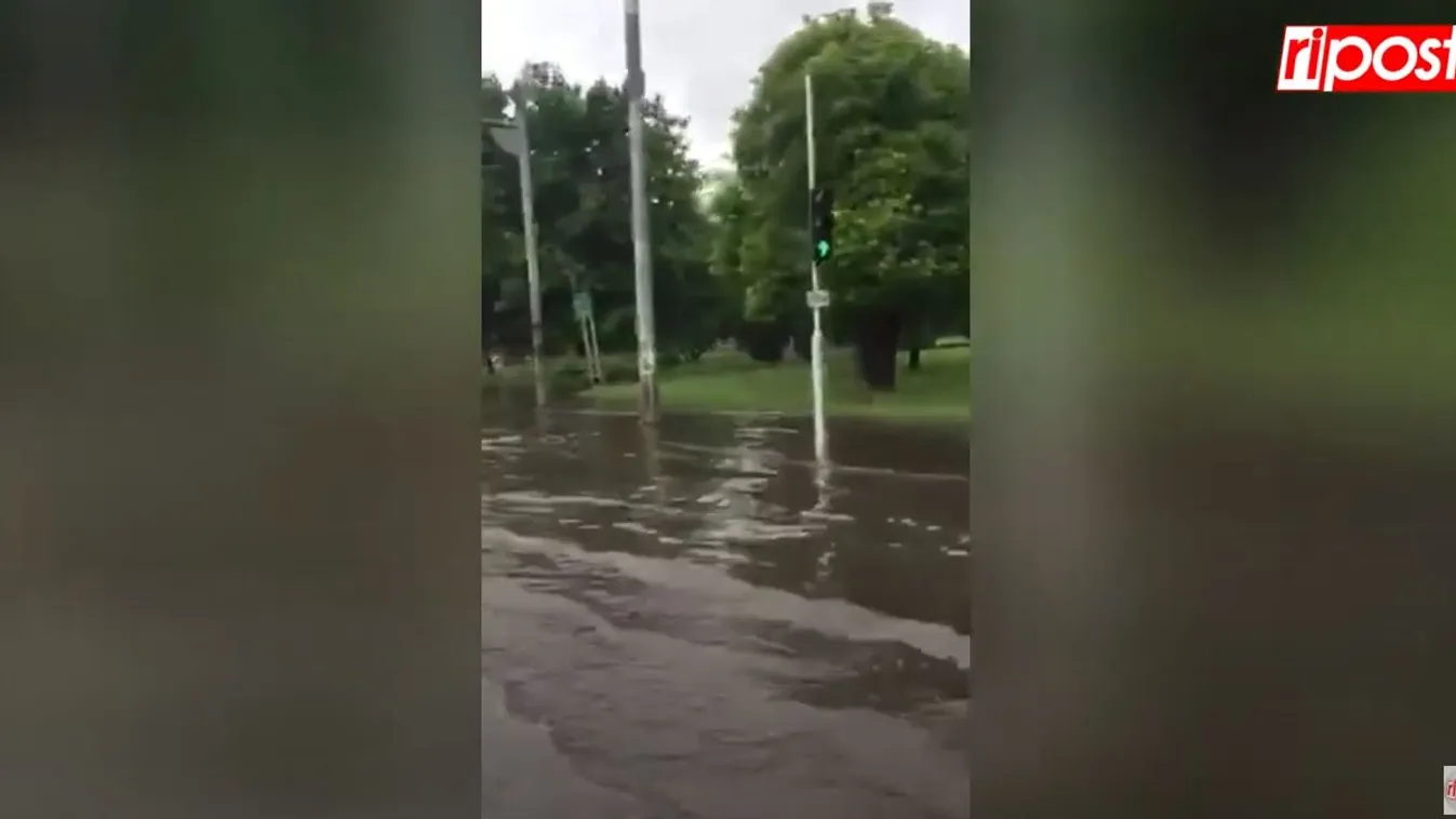 Percek alatt szakadt le az ég: özönvíz zúdult Szentendrére - videó