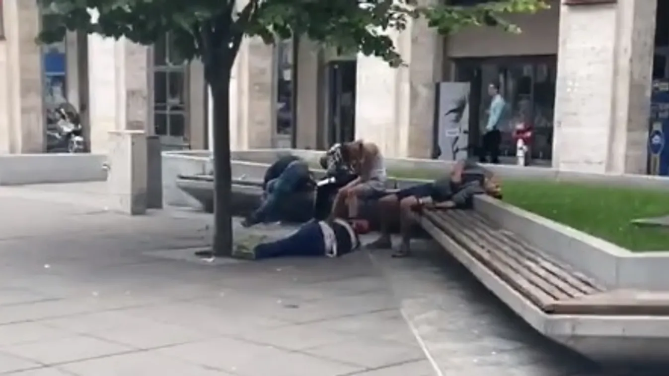 Elképesztő állapotok Budapesten, csapatostul fekszenek az utcán a kábult drogosok – videó