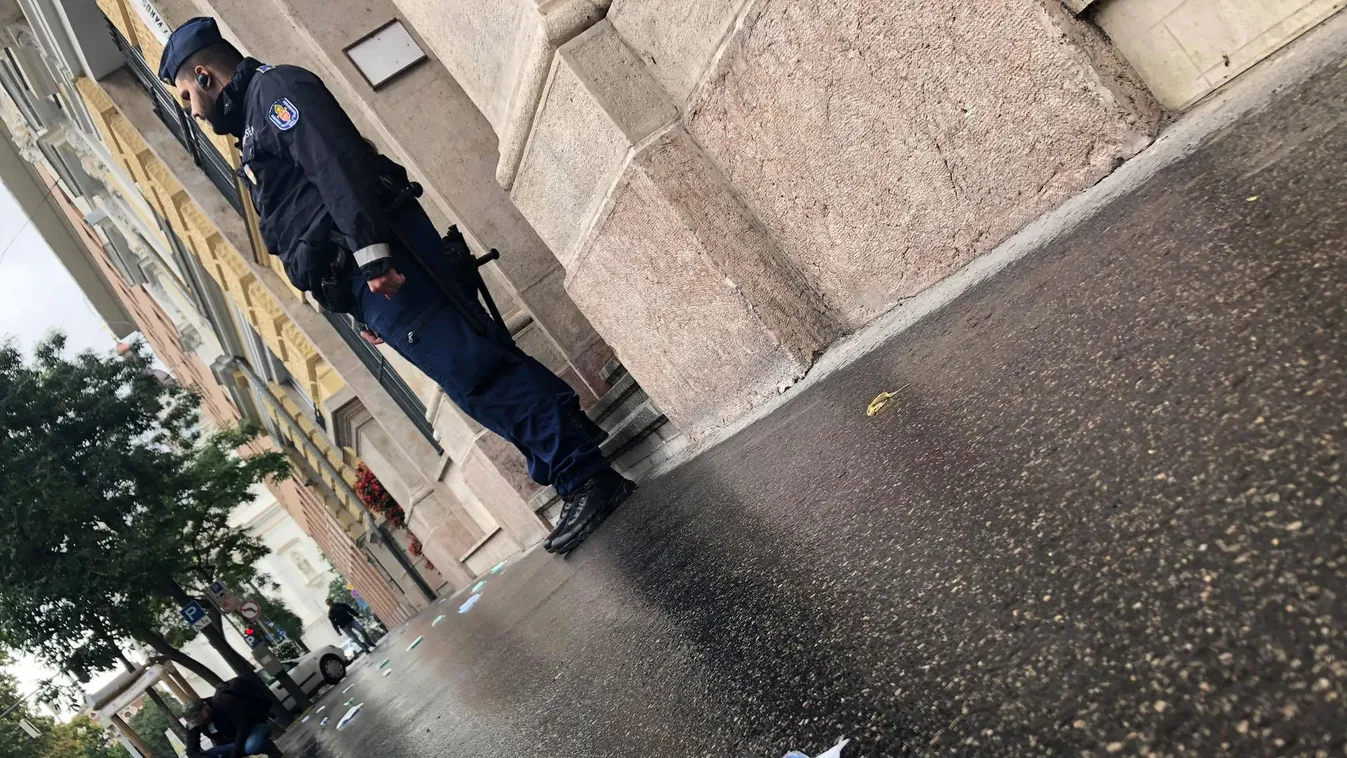 Fecskendőket és tűket dobáltak szét a józsefvárosi önkormányzat előtt - képek