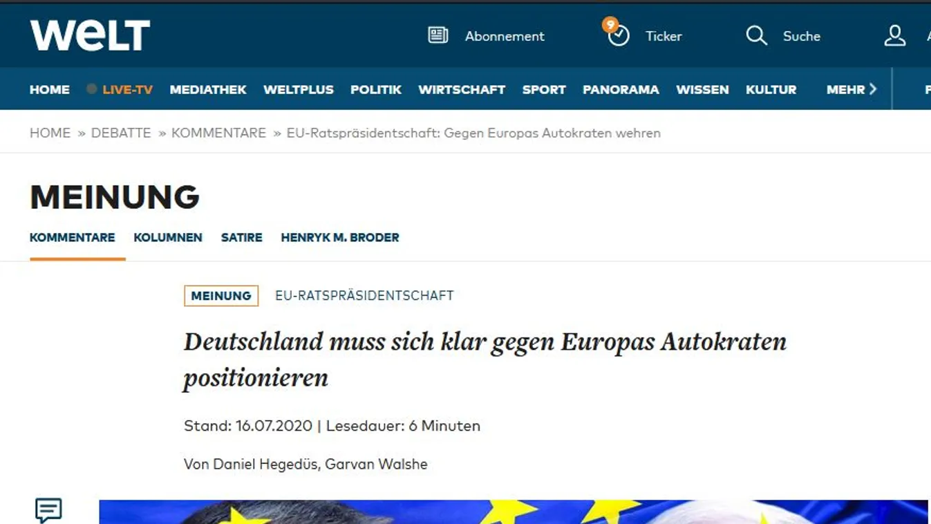 A németek lehurrogták a magyar kormányt támadó véleménycikk íróját