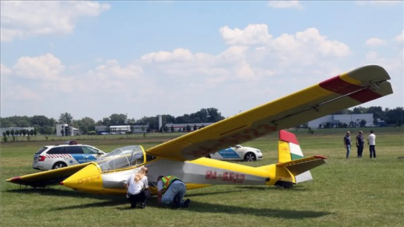 Most jött: Lezuhant egy vitorlázógép Miskolcon