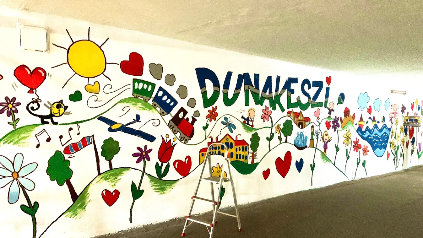 Színes aluljárókat készítenek Dunakeszin