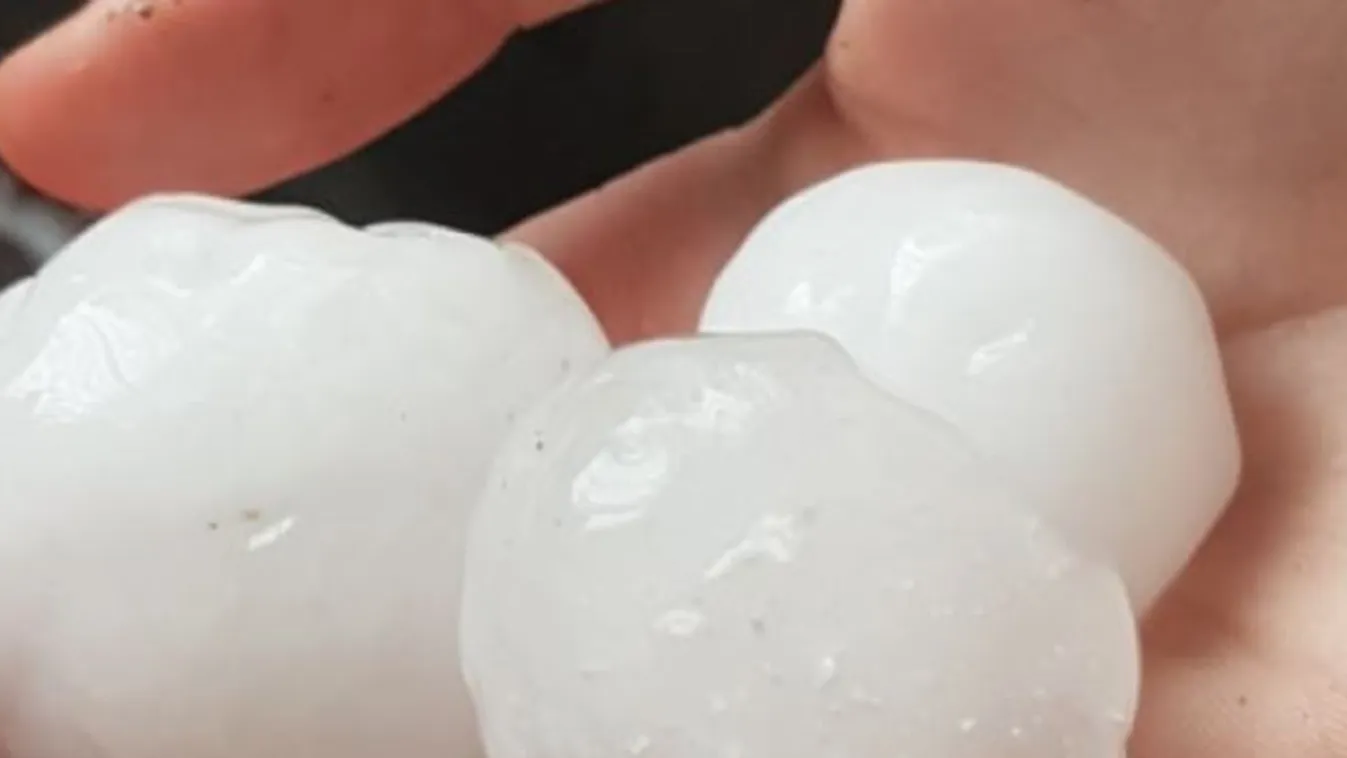 Dió nagyságú jég pusztított az országban - kép