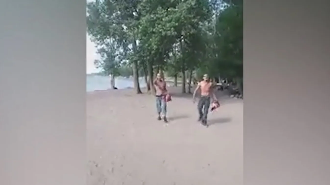 "Most megdöglötök!" – Láncfűrésszel támadtak a strandolókra - Videó