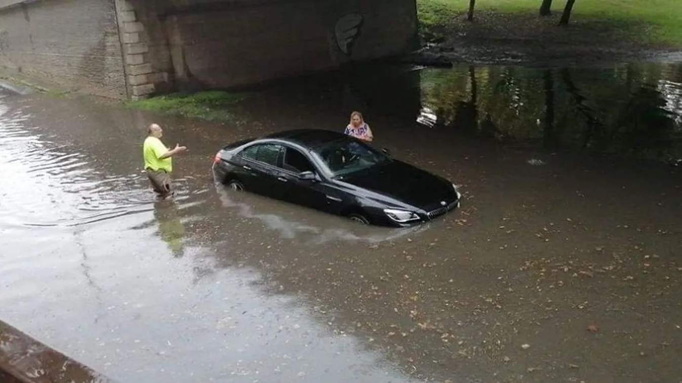 Megrázó videók: brutális vihar csapott le az országra, autókat árasztott el a víz