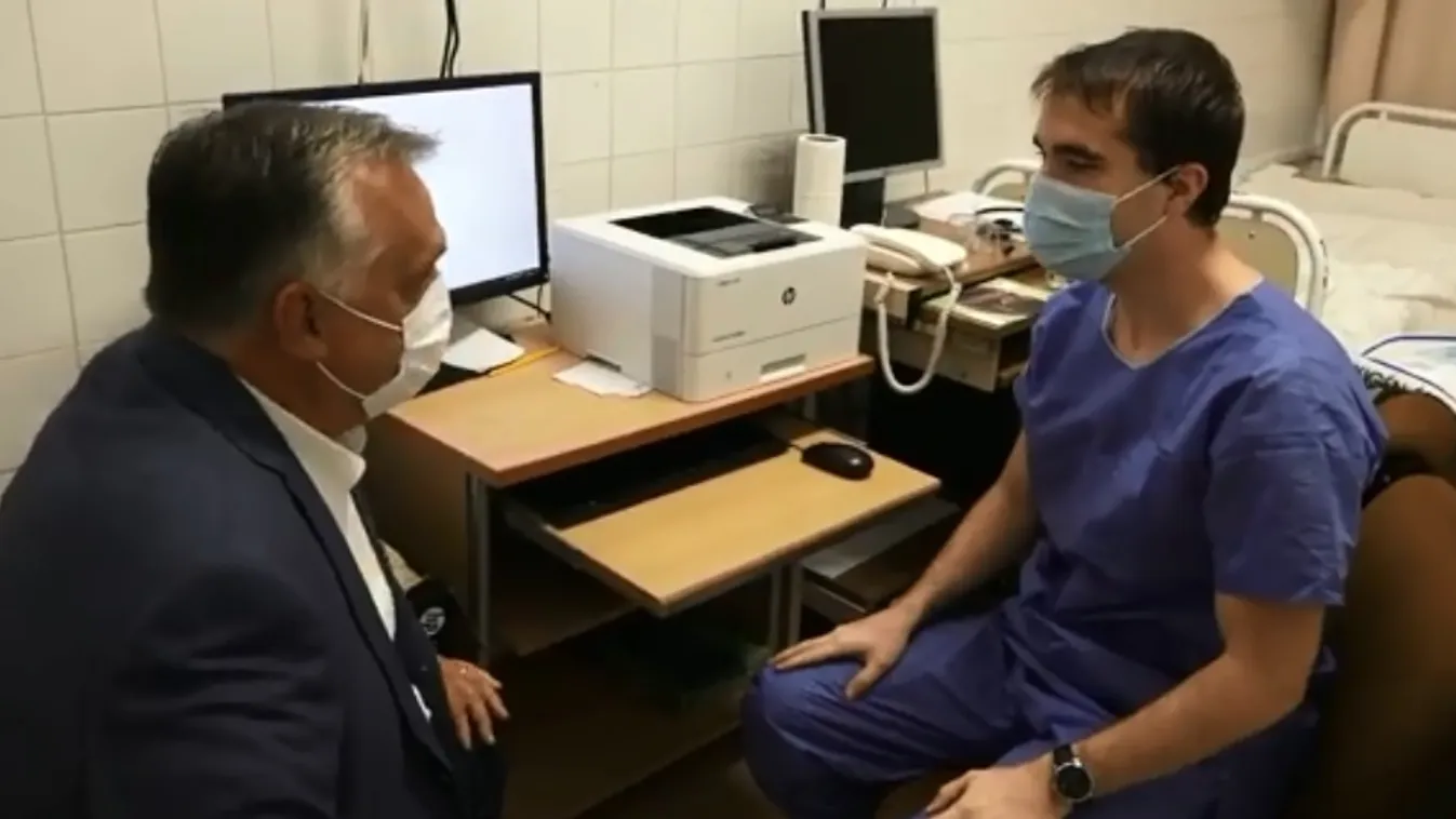 Kórházlátogatással kezdte a napját Orbán Viktor - Videó