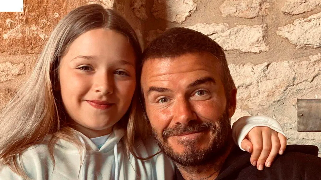 David Beckham és a lánya csókos fotójától megint ezrek akadtak ki