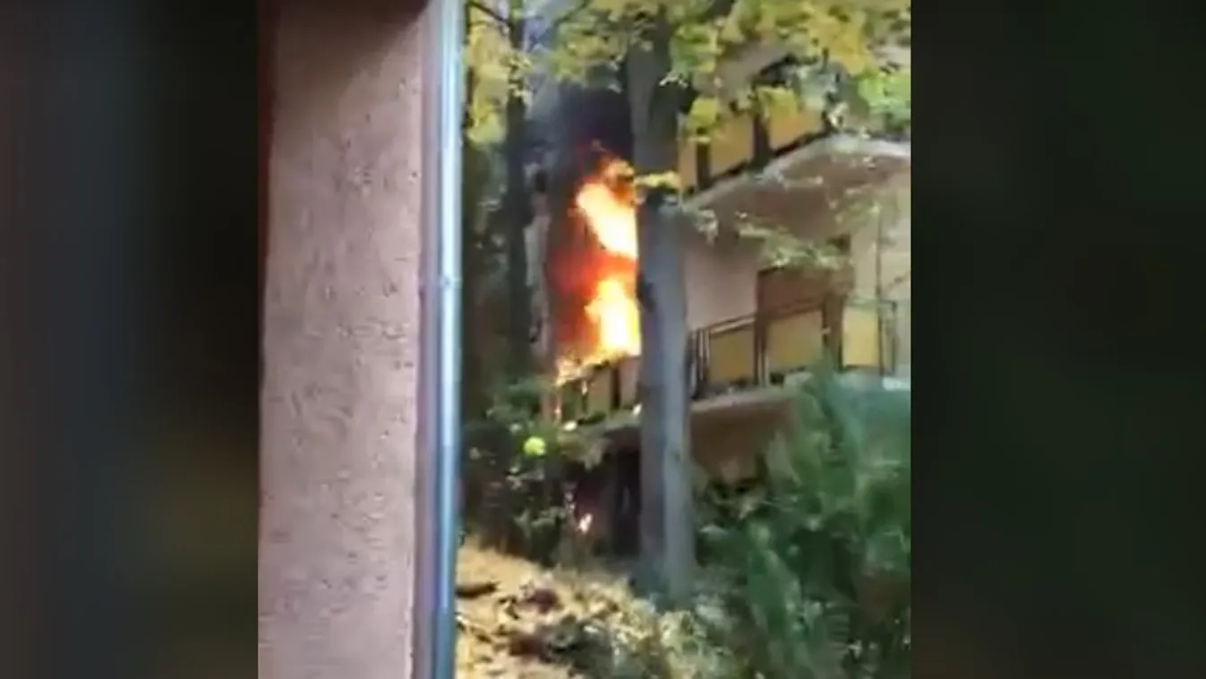 Most kaptuk: videón, ahogy felcsaptak a lángok egy XI. kerületi lakásban