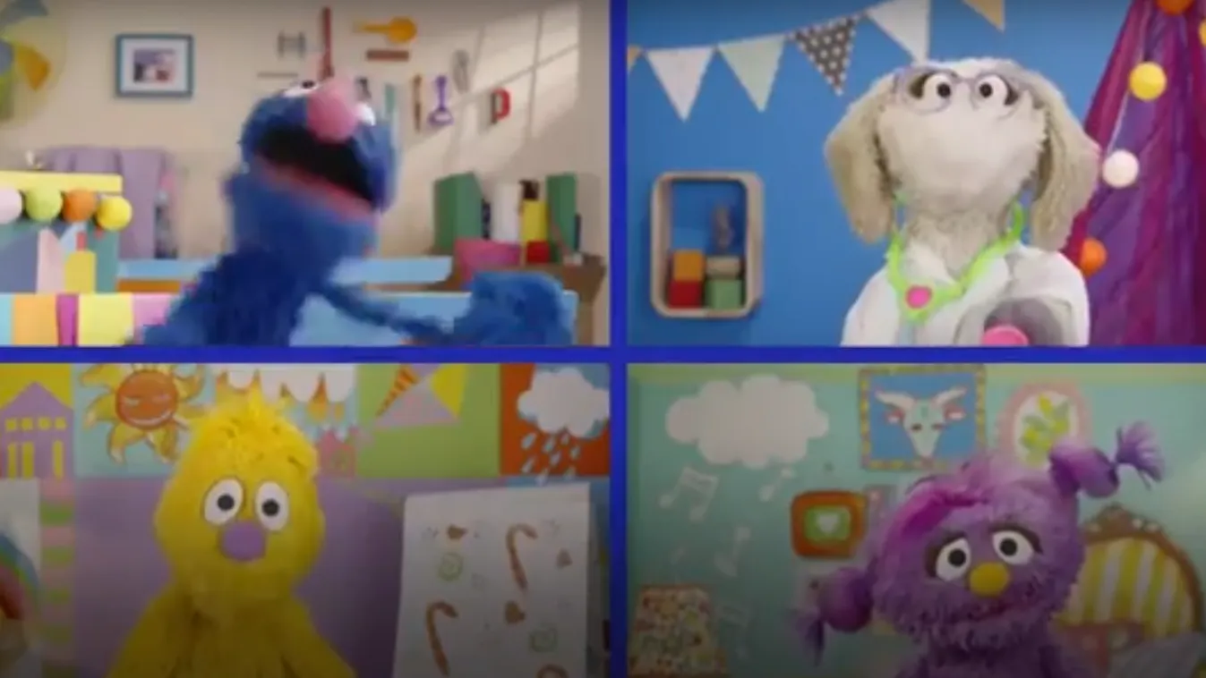 Távolságtartás a Szezám utcában - így segítenek legyőzni a gyerekek covid-félelmeit