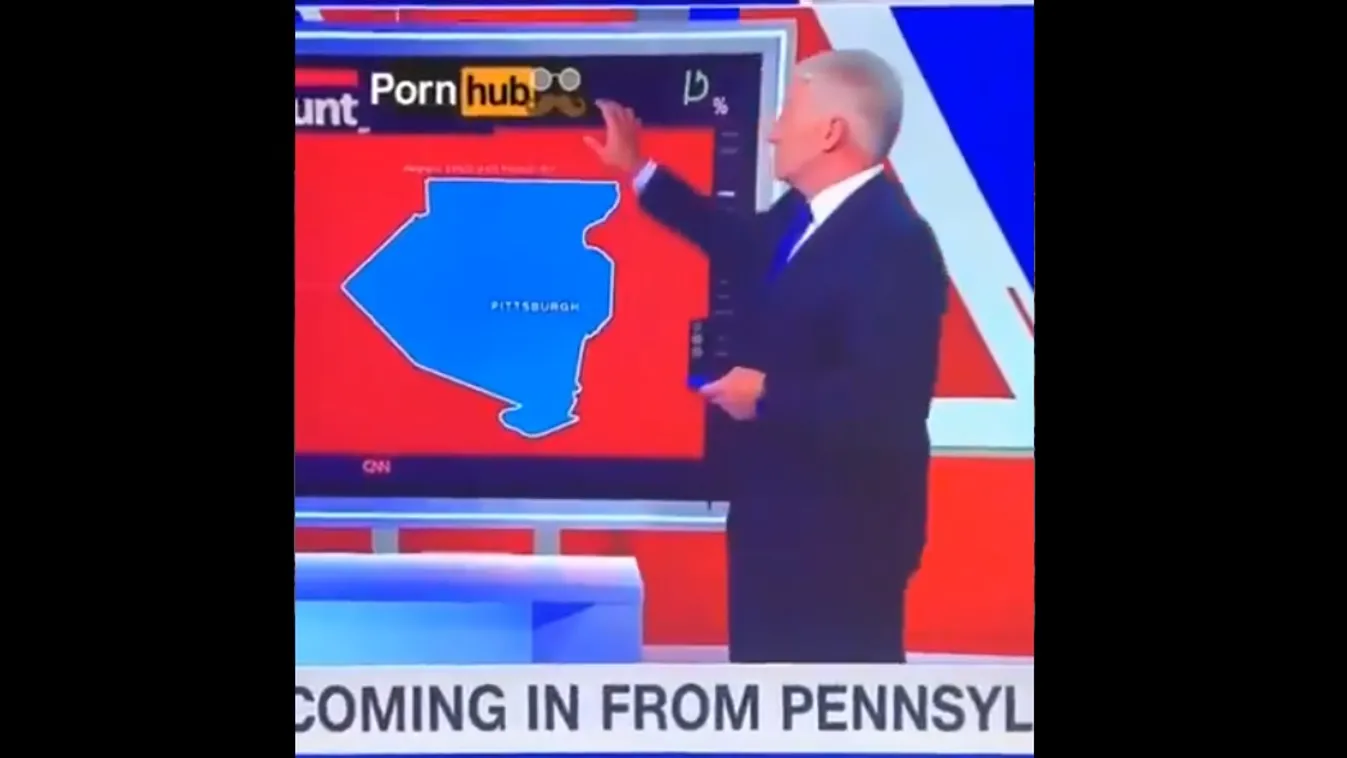 Hatalmas baki: a CNN élő adásában megnyitották a PornHubot - Videó
