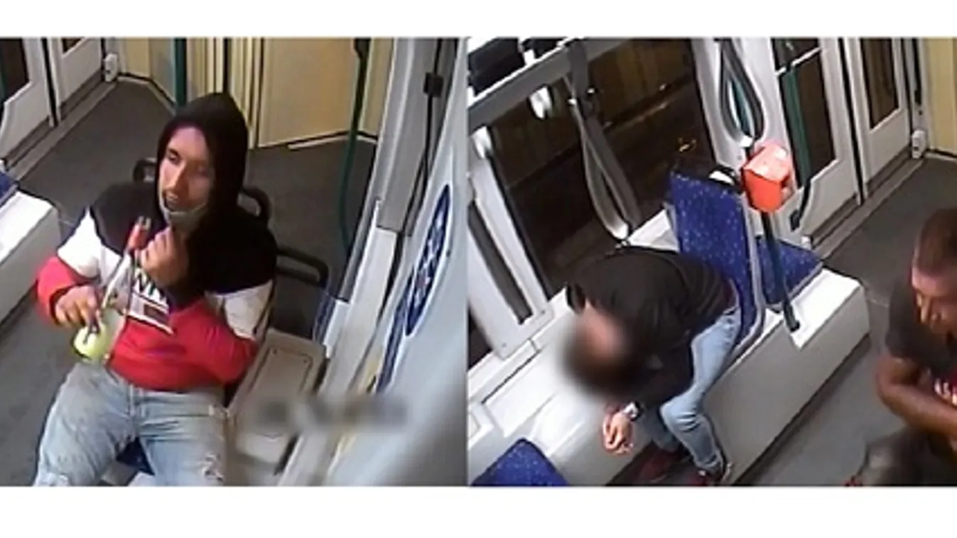 Kétszer is kifosztották az alvó férfit a villamoson – videó