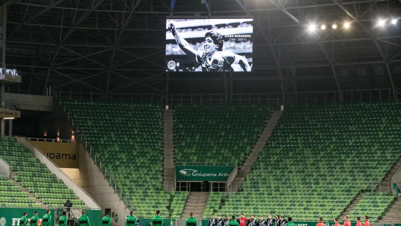 A Fradi-meccs előtt ezzel emlékeztek meg Diego Maradonáról