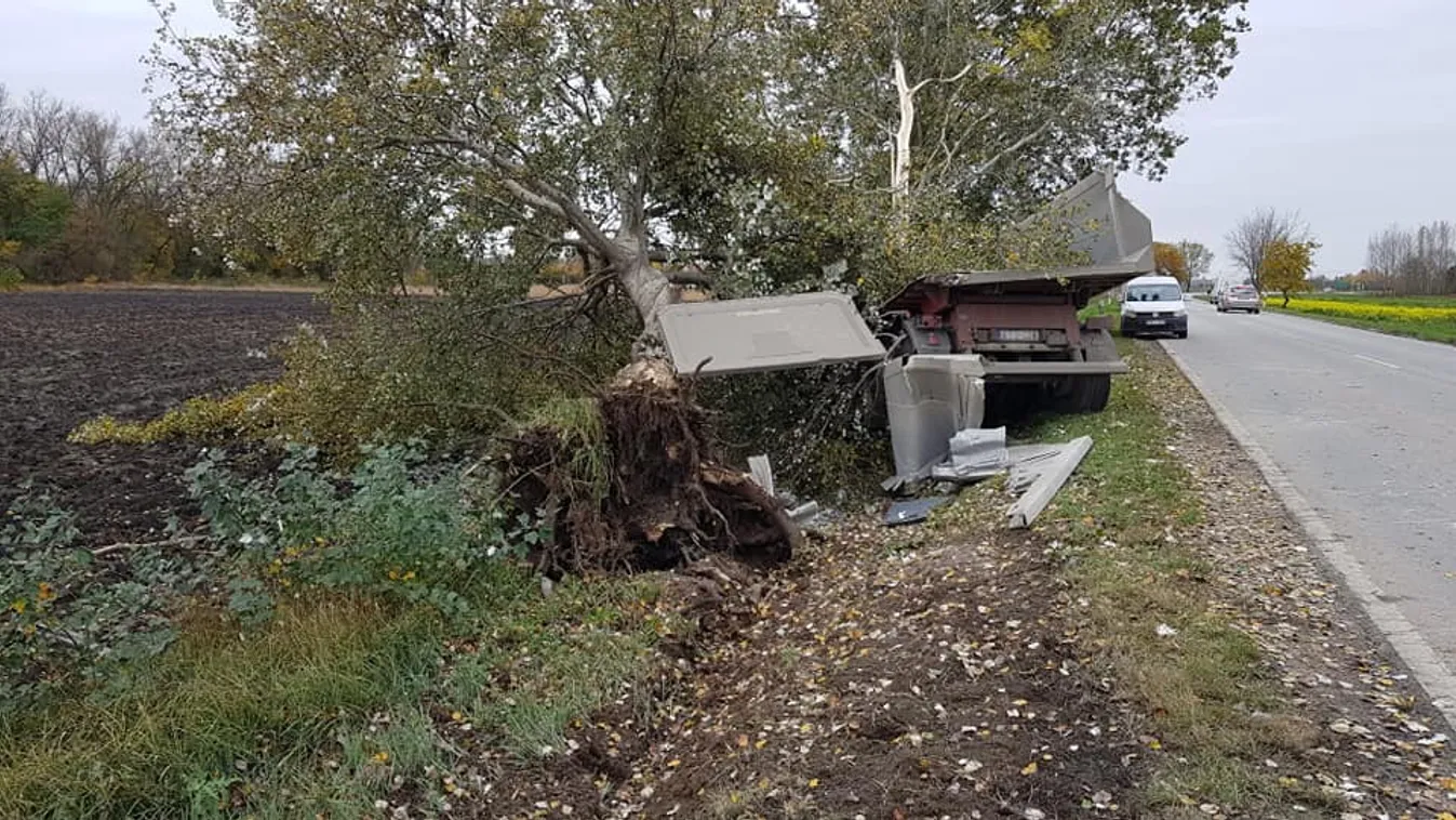 Meglepő módon derült ki: túlélte a becsapódást a nyerges vontató sofőrje – Képek!