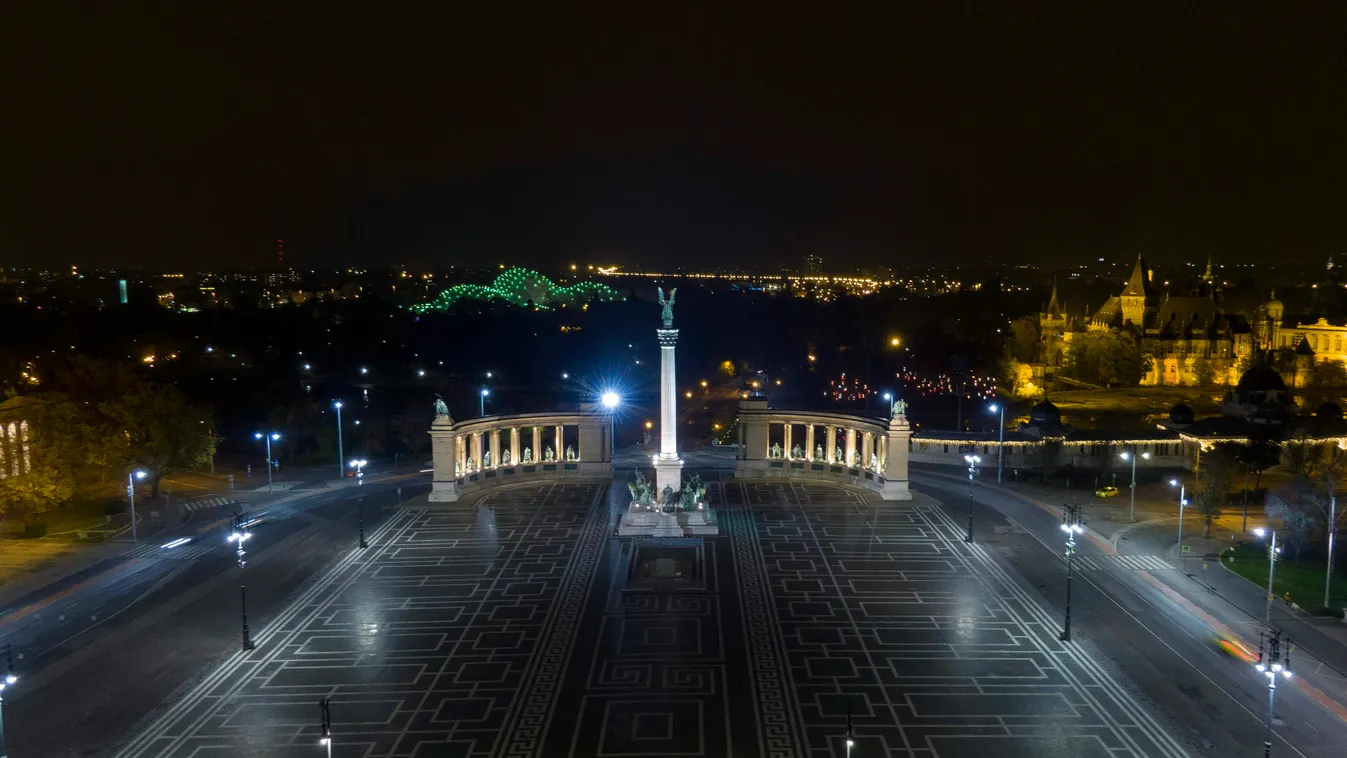 Látványos előtte-utána fotók: így néz ki Budapest a kijárási tilalom előtt és után