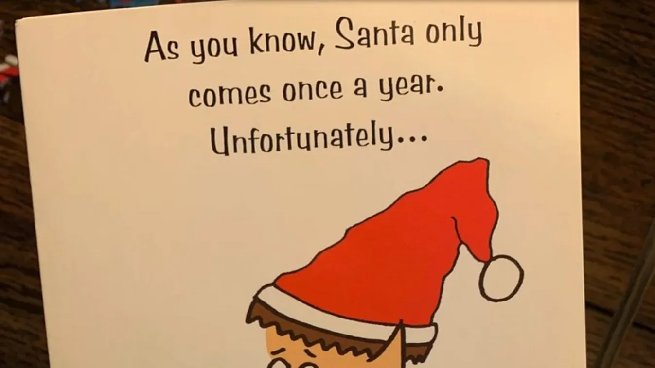 Ilyen korhatáros karácsonyi képeslapot még nem láttál, mintha belespricceltek volna - Fotó