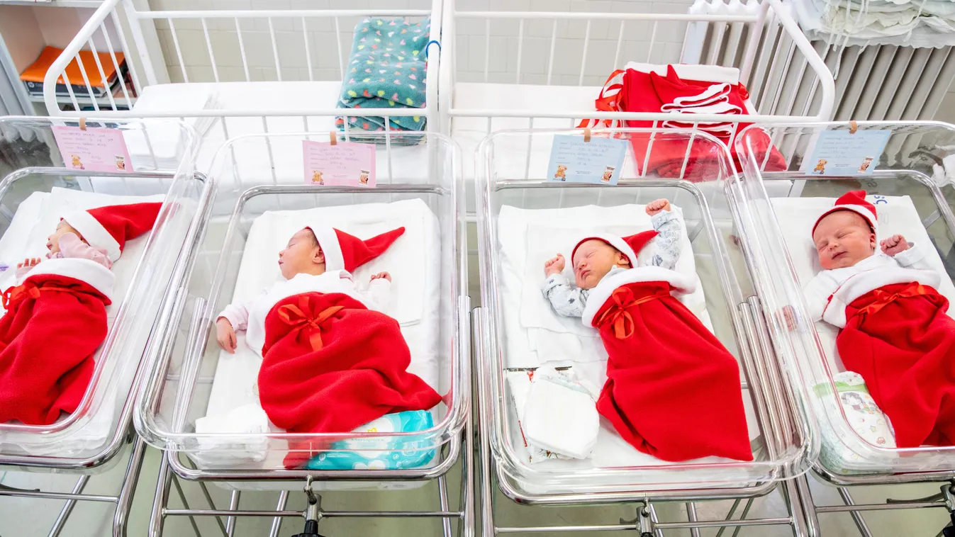 Elolvadunk: Mikulásruhába öltöztették az orosházi kórház újszülöttjeit - fotó