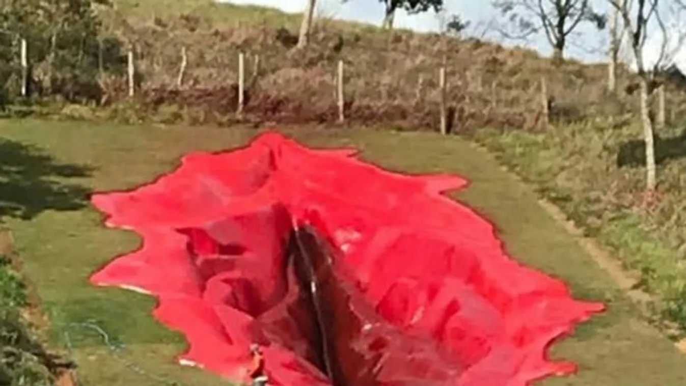 Őrjöngenek a szomszédok a kertben található hatalmas betonvagina miatt - Fotó