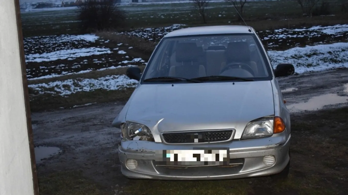 Totálrészegen okozott balesetet Bonyhádon egy idős férfi, majd elhajtott