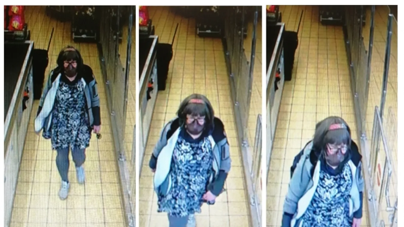 Rózsaszín hajpántos, maszkos nő rugdosódott a magyar bevásárlóközpontban- Fotó