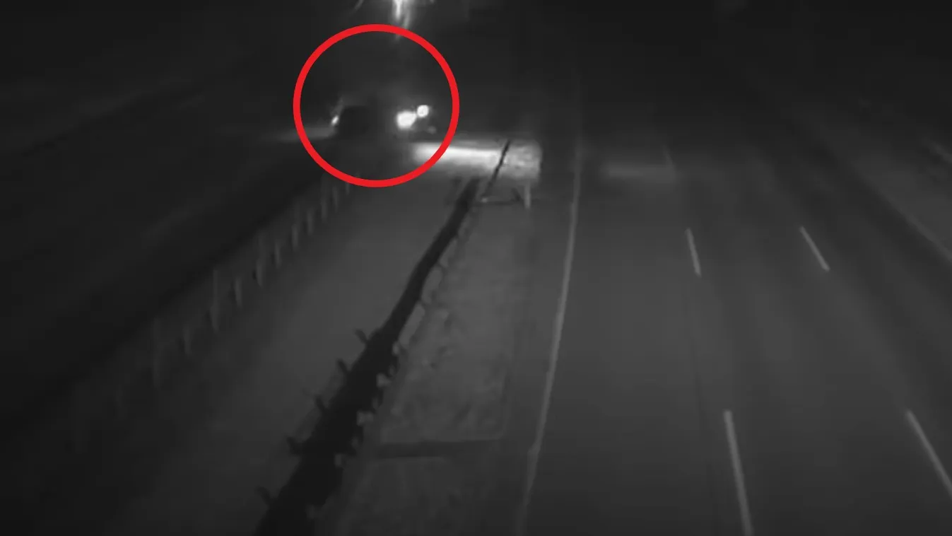 Sokkoló képsorokat rögzített a kamera az autópályán - megrázó videó