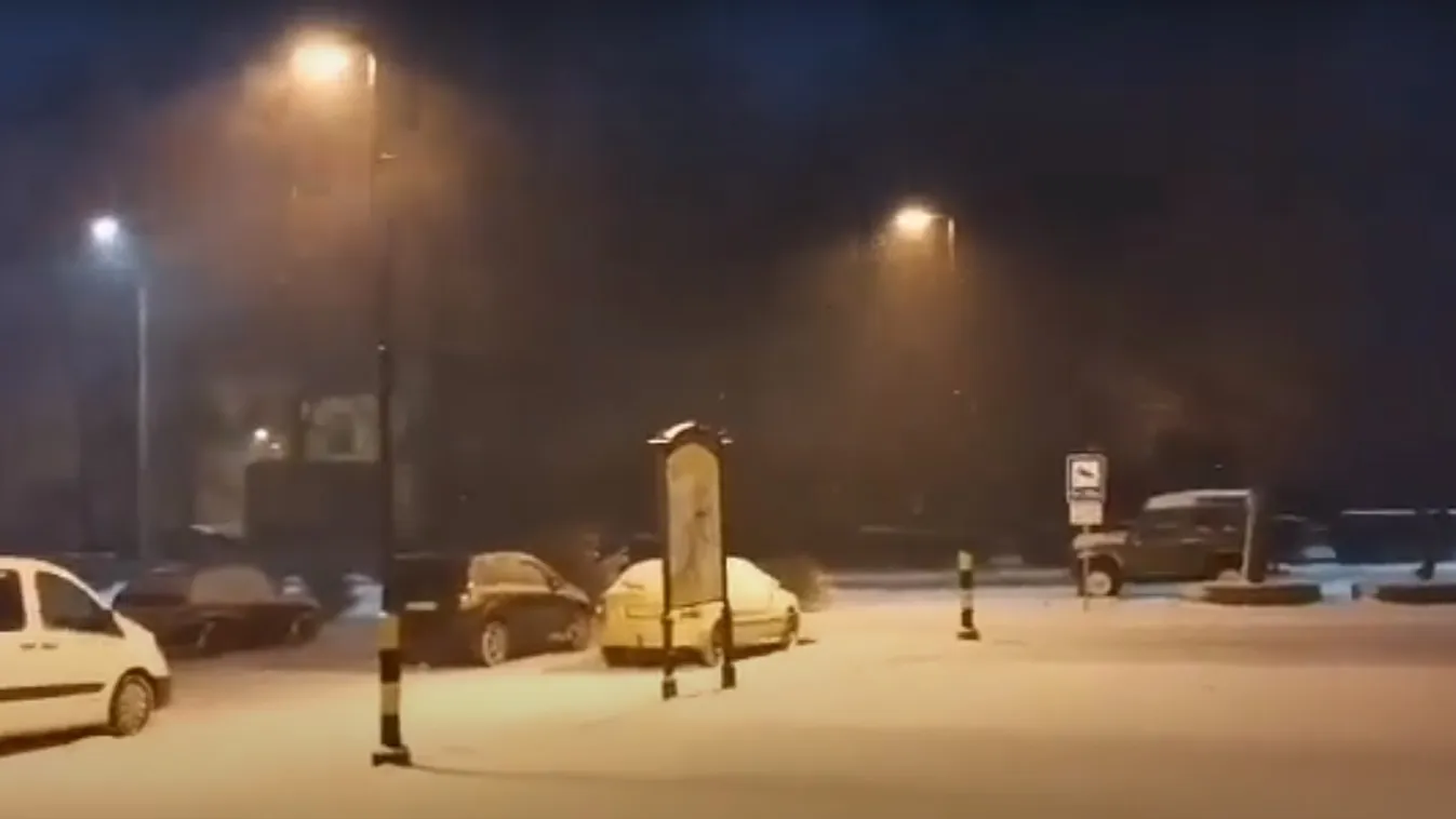 Intenzív havazás és hófúvás, így borult fehérbe az ország - videó