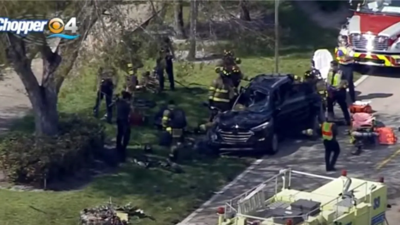 Repülőgép zuhant egy családra, videón a borzalom