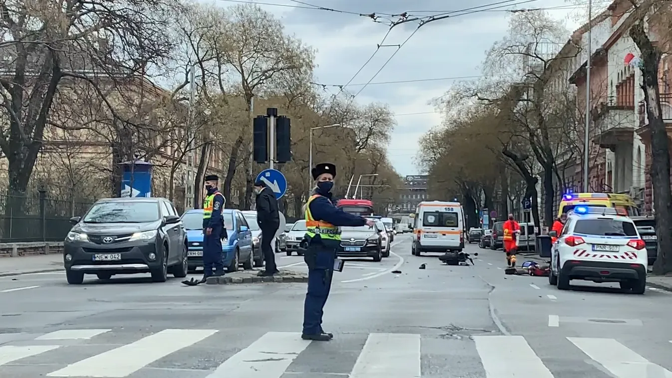 Brutális baleset a VII. kerületben: drámai videón, ahogy a sérült életéért küzdenek