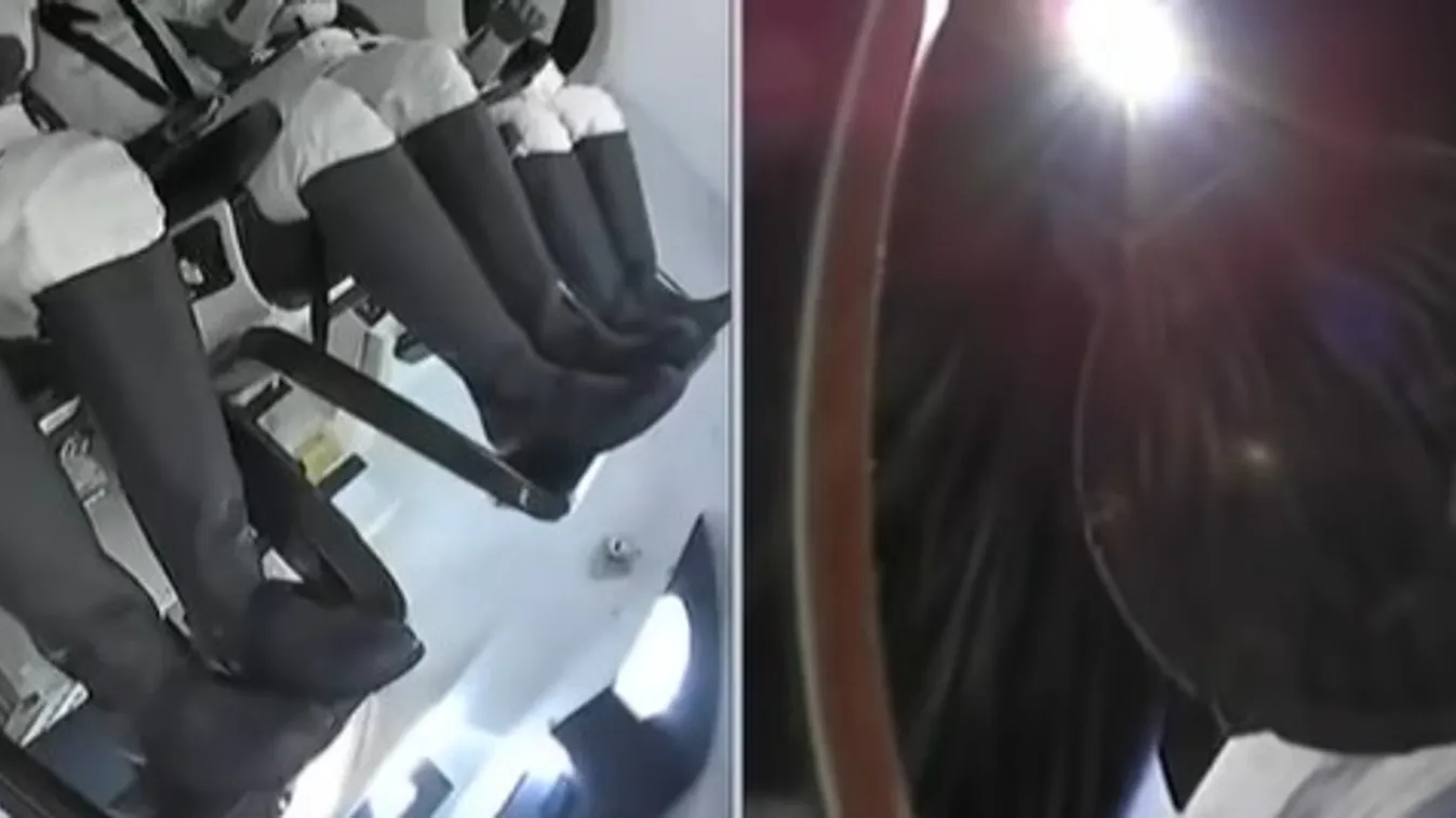 Ez meg mi volt? Azonosítatlan tárggyal ütköztek majdnem a SpaceX űrhajósai - videó