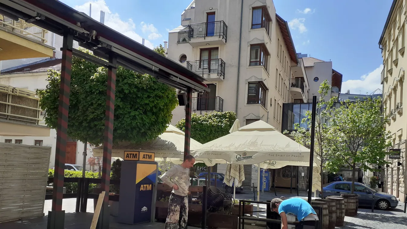 Így készülnek a vendéglátósok a teraszok nyitására - Videó