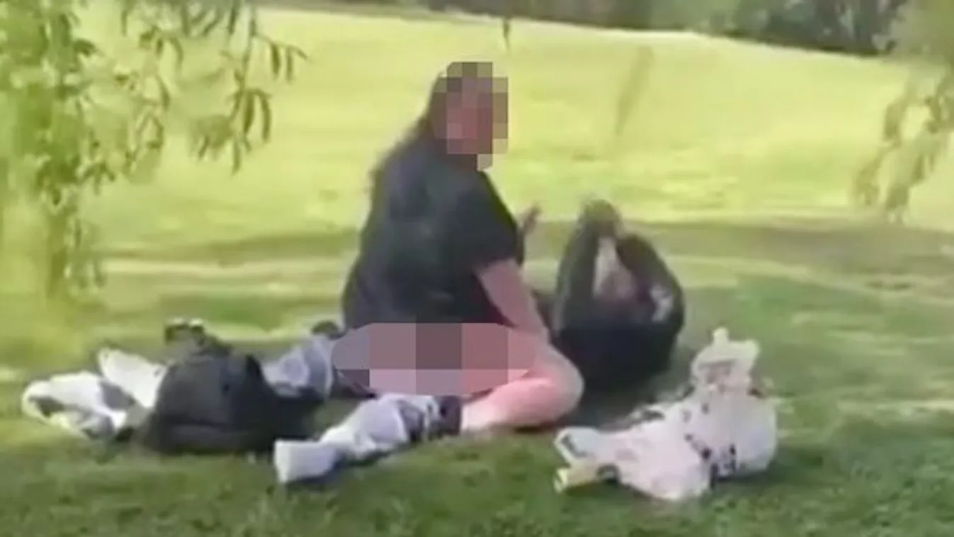 Fényes nappal, a fűben estek egymásnak: őrült szexjelenetet videóztak a parkban