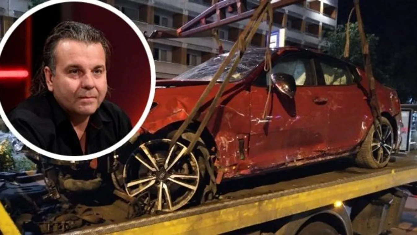 Most jött: az Edda dobosa totálkárosra törte az autóját - fotók