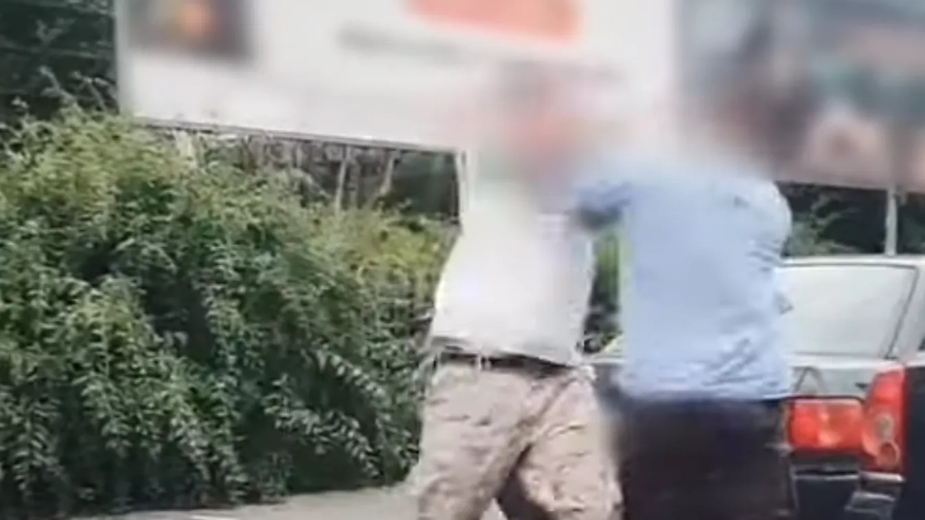 Összeverekedtek a pesti autósok, videó buktatta le őket