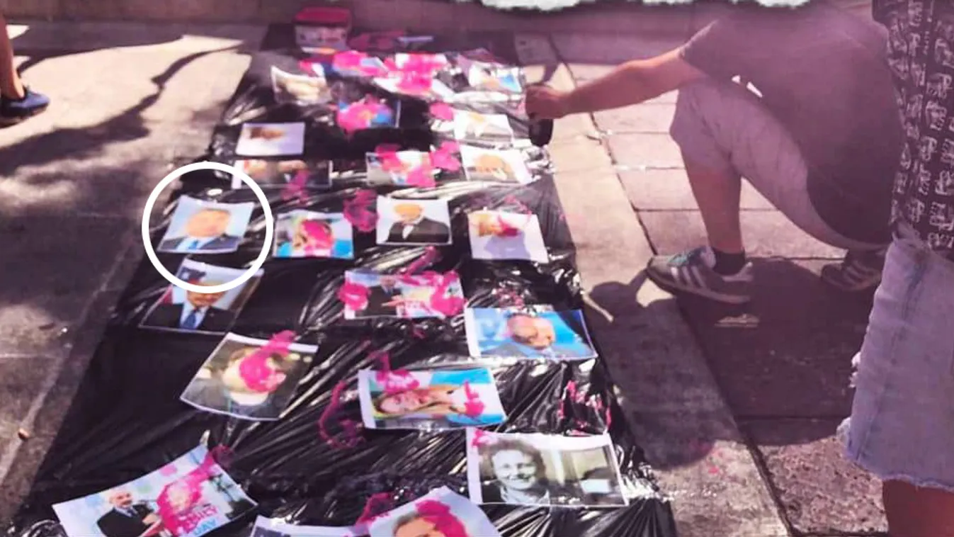 Undorító dolgot tettek Orbán Viktor és Ferenc pápa képével a melegfelvonuláson